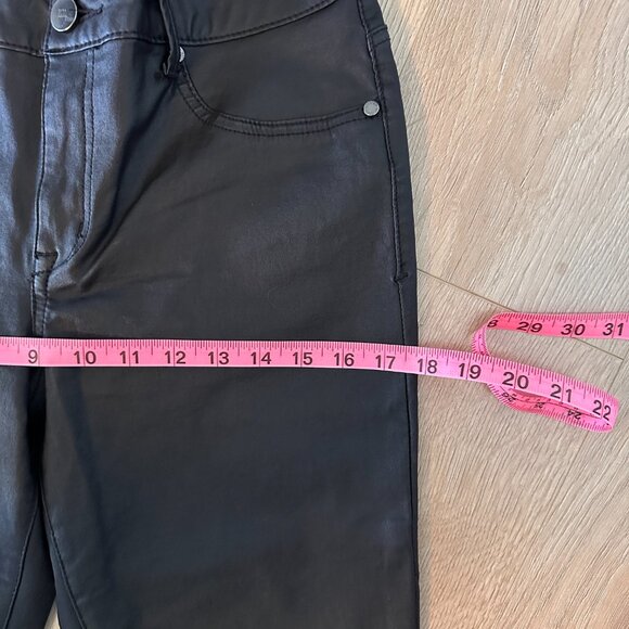 Women's Coated Waxed Skinny Jeans sz M/L - Matt Black - Picture 6 of 13